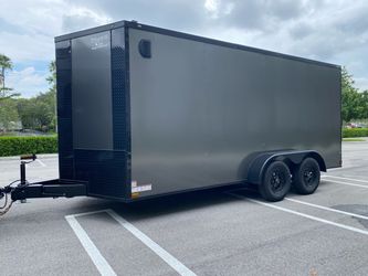 New 7x16 Enclosed Trailer