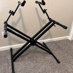 Proline PL402 2 Tier Double X Braced Keyboard Stand