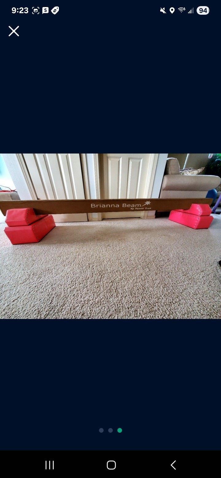GYMNASTICS Brianna Beam By Tumbl Trak w/ Risers
