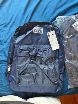 proclub navy blue nylon backpack
