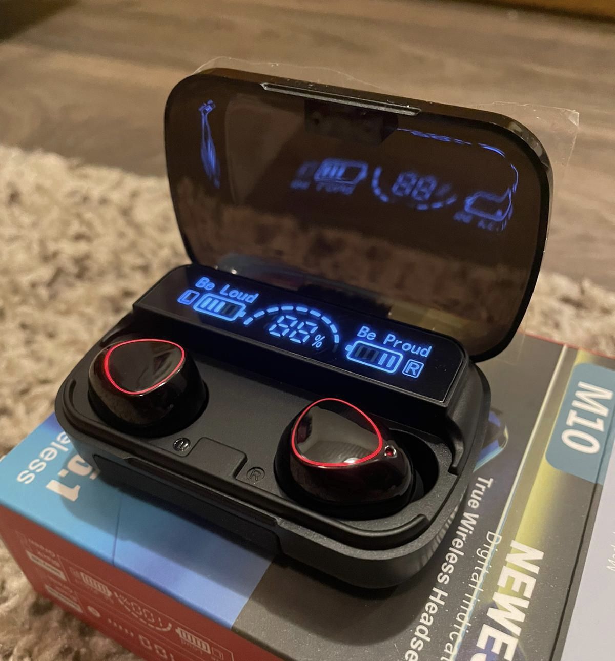 New Waterproof Earbuds Touch Control + Power Bank