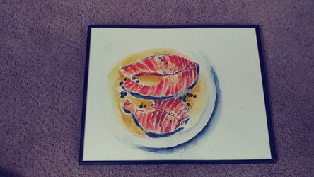 Watercolor painting, still life