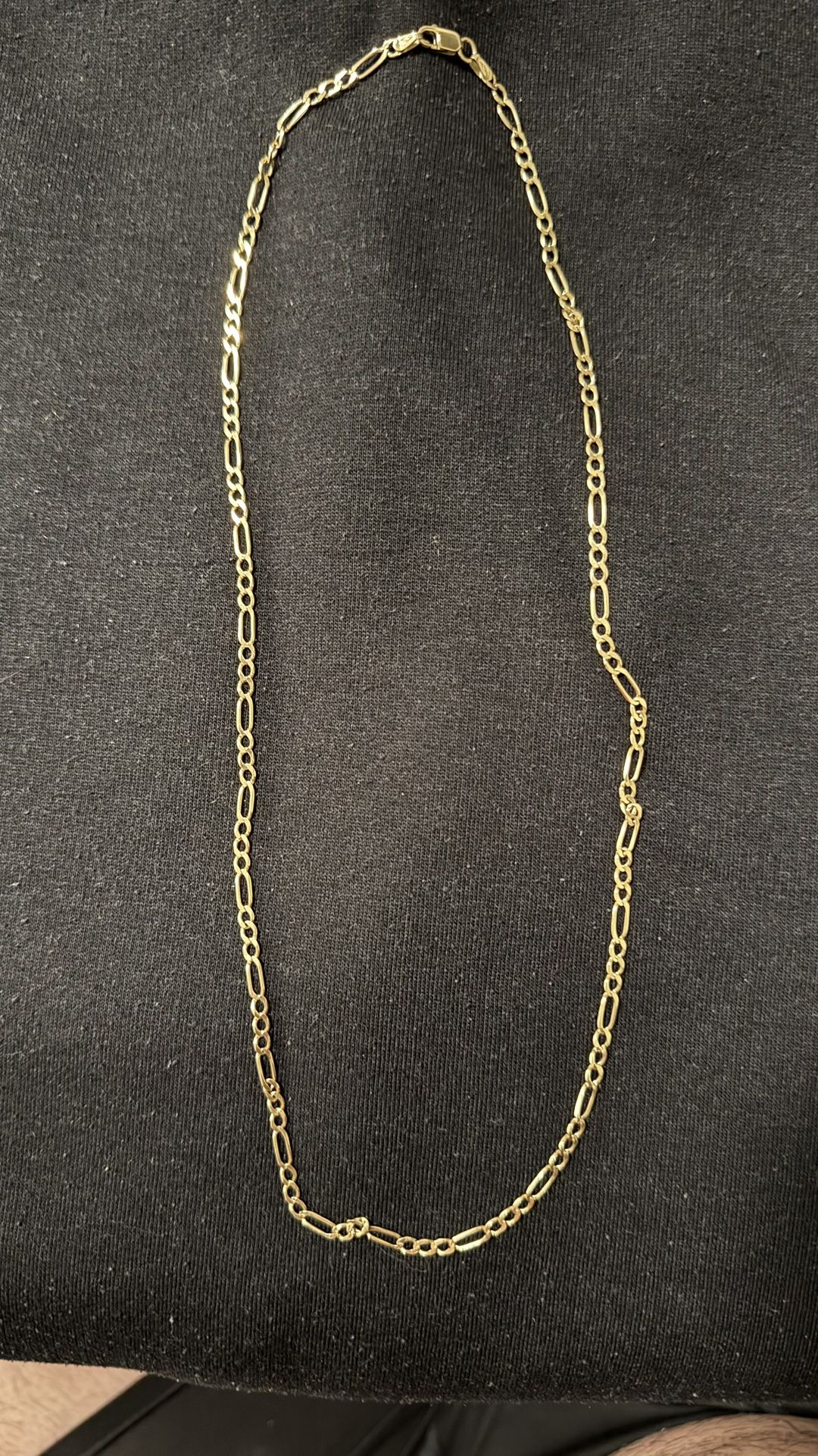 14K Figaro Link Gold Chain