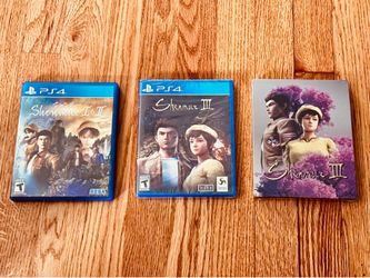 Shenmue 1 & 2 + Shenmue 3 w/ Exclusive Steelbook Case - PS4 - EXCELLENT