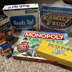 Moving Sale Miscellaneous Board Games