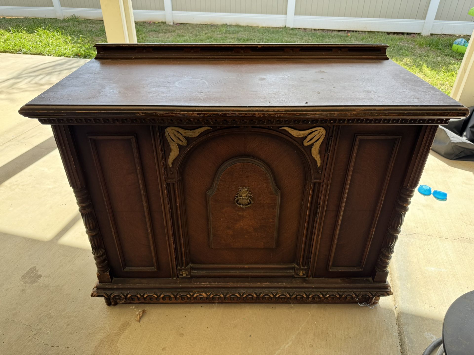 Vintage Liquor Cabinet Sideboard Buffet
