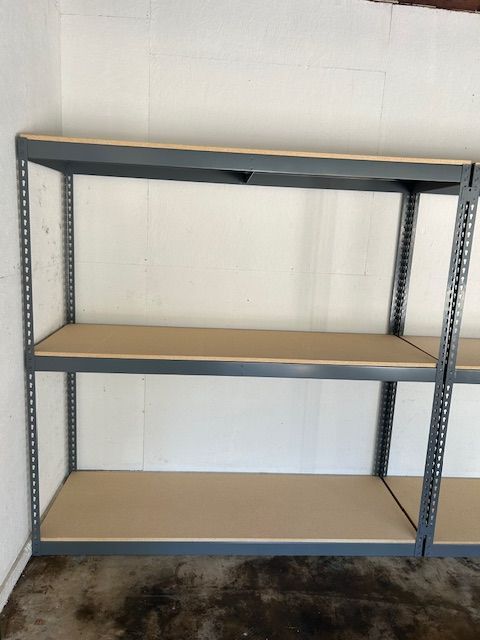 3 Tier Garage Shelving 72 in W x 24 in D Shelves Storage Racks Delivery Available