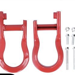 Brand New Pair Red Tow Hooks for Chevrolet Silverado & GMC Sierra 2007-2018