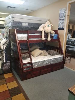 Bayside furnishings twin over full bunk bed deals