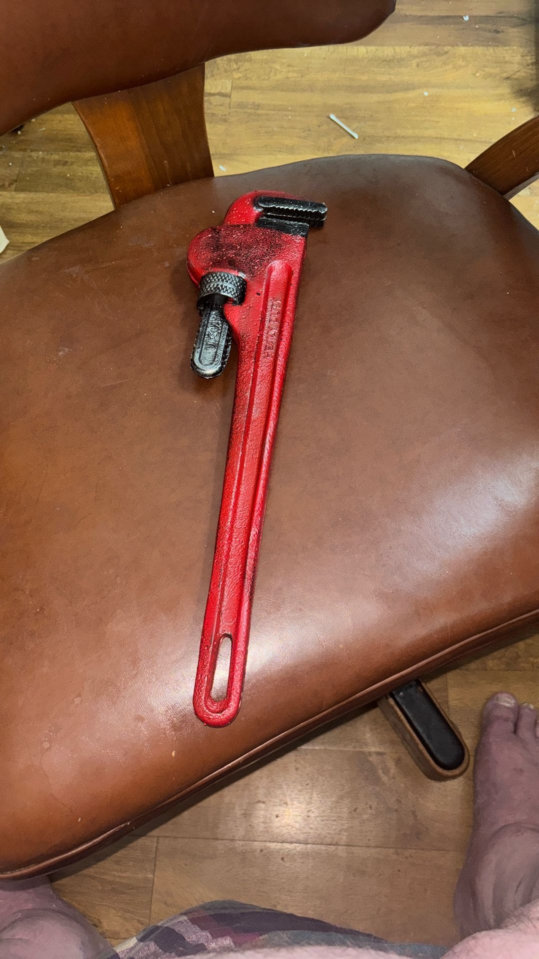 Extra Large Foam Rubber Stunt 24 Inch Pipe Wrench Prop