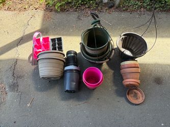 Mixed Lot of Garden Pots and Planters