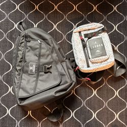Adidas Originals National Black Sling Backpack & Jordan Hesi crossbody bag