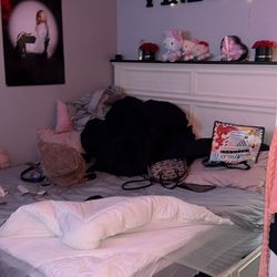 King bed with mattress and frame need gone asap