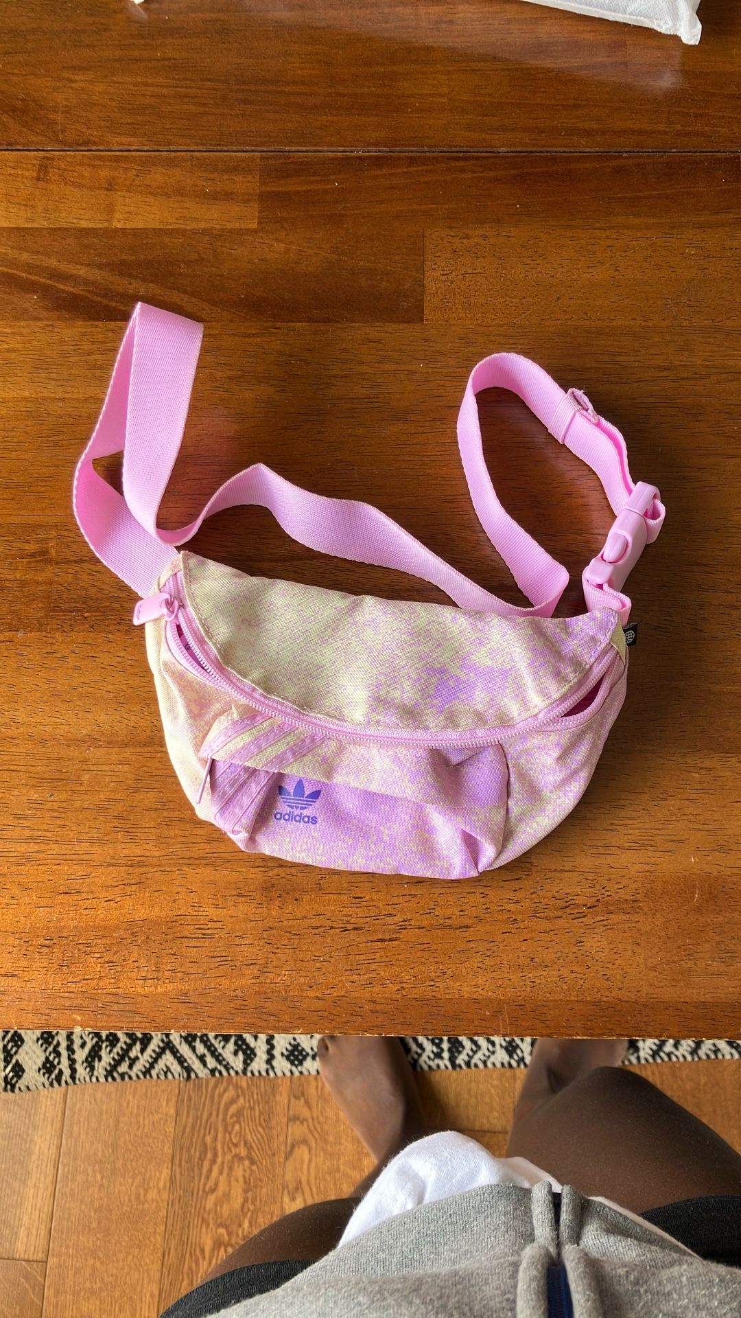 Adidas Originals Tie Due Bum Bag In Lilac