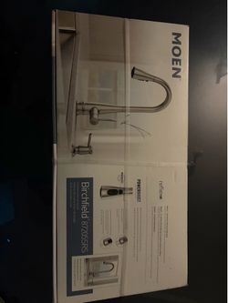 Unopened kitchen sink faucet