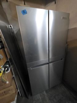 KITCHENAID 4 DOOR STAINLESS STEEL REFRIGERATOR
