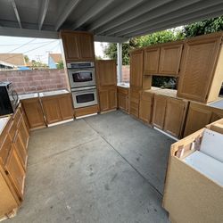 Cabinets with Oven, Microwave and Stove
