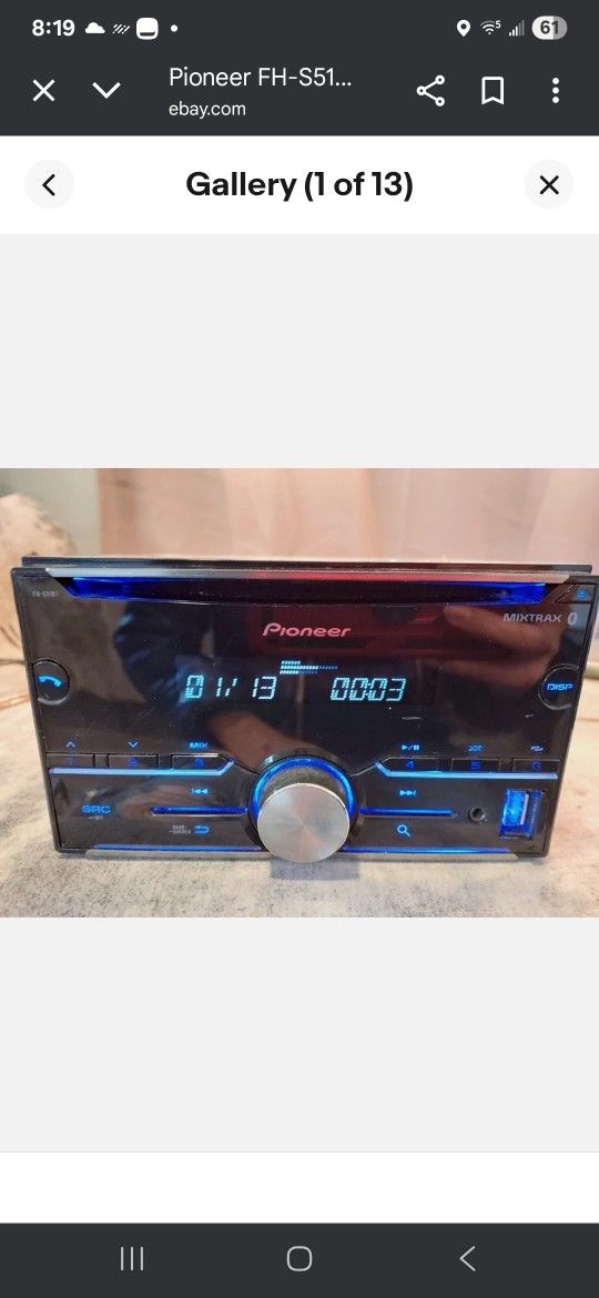 Pioneer Indash Unit
