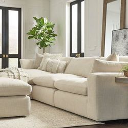 ⚡Ask 👉Sectional, Sofa, Couch, Loveseat, Living Room Set, Ottoman, Recliner, Chair, Sleeper. 

👉Elyza Linen LAF Sofa Chaise