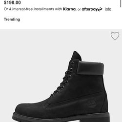 Black 5.5 New Timberland 