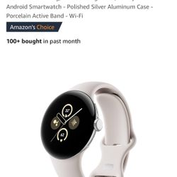 Google Pixel Watch 2 (Previous Model) with Best of Fitbit - Heart Rate Tracking, Stress Management, Safety Features - Android Smartwatch - Polished Si