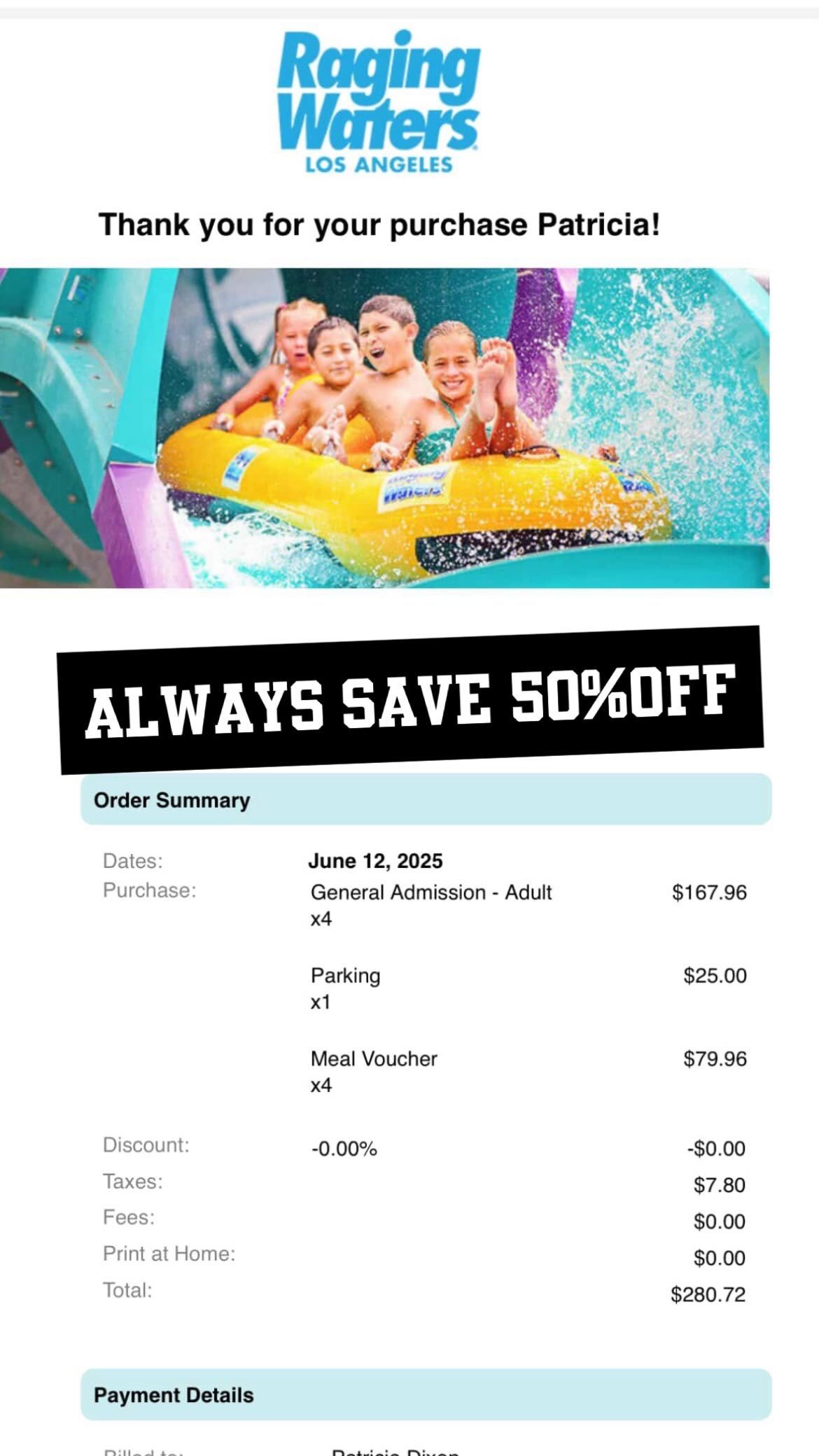 Raging Water Tickets