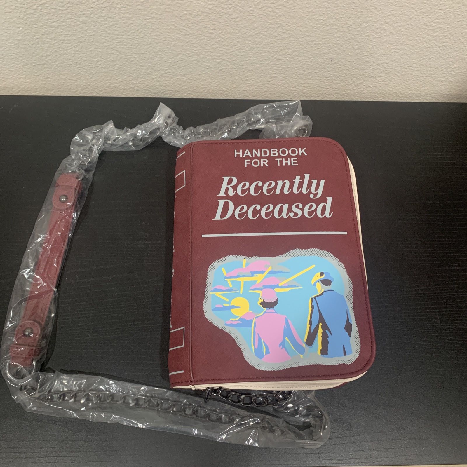 Beetlejuice Handbook for the Recently Deceased Crossbody Bag Purse