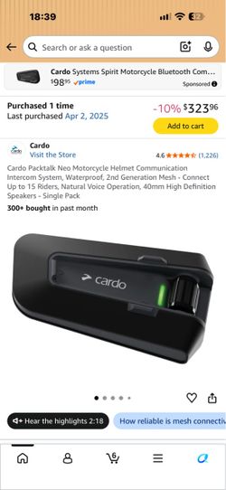 Cardo Neo (Motorcycle)