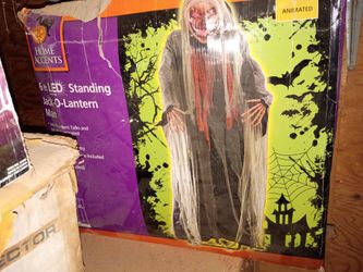 Animated Jack O'Lantern man Halloween prop