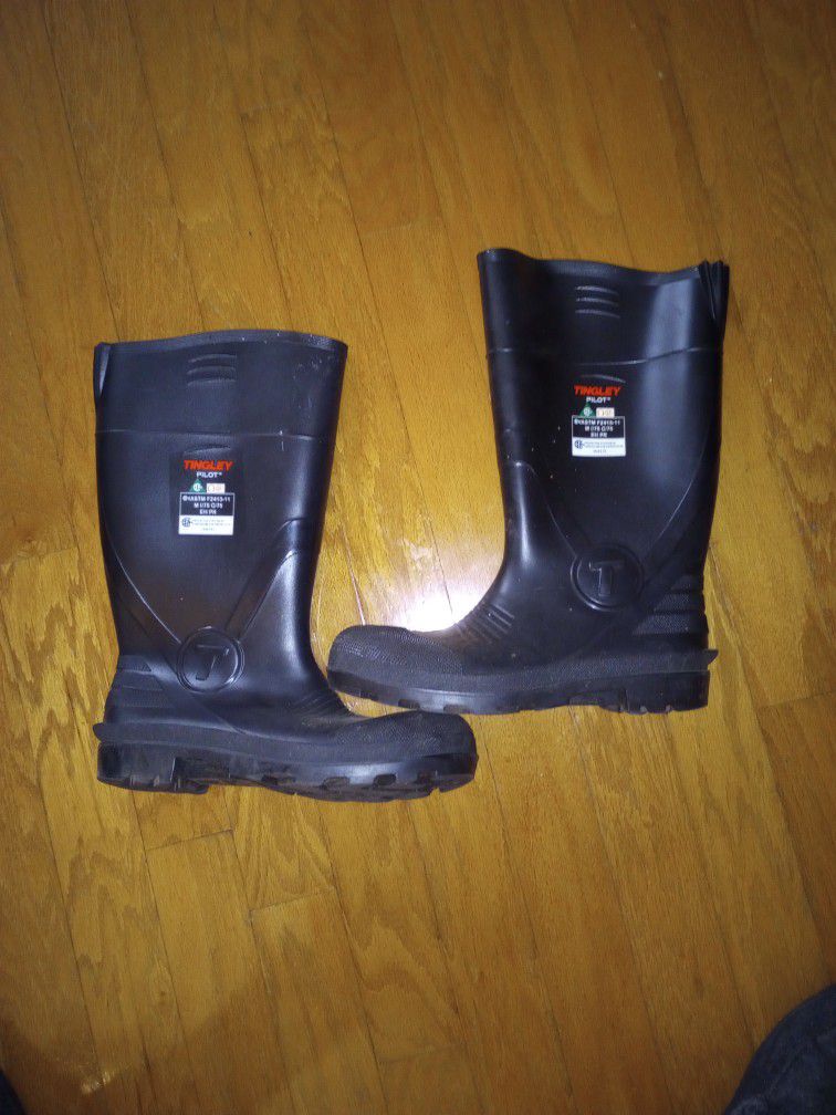 Steel Toe Rain Boots Size 10 