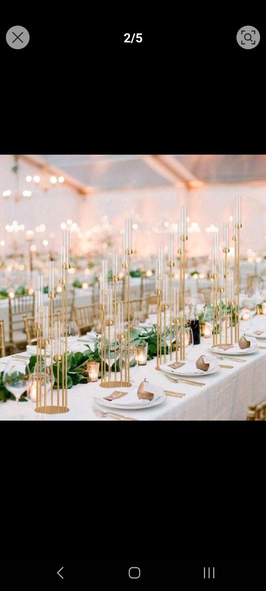 Brand New 4 Pcs Of 7 Arms Floor/Table Candelabra Wedding Centerpieces