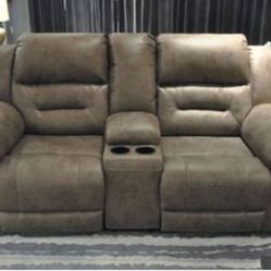 Ashley Furniture Fossil 2 Piece Sofa and Loveseat 👍 Living Room Set 👌 In Stock 👍