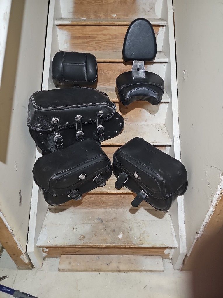 Motorcycle Side Bags Seat And Back Rest