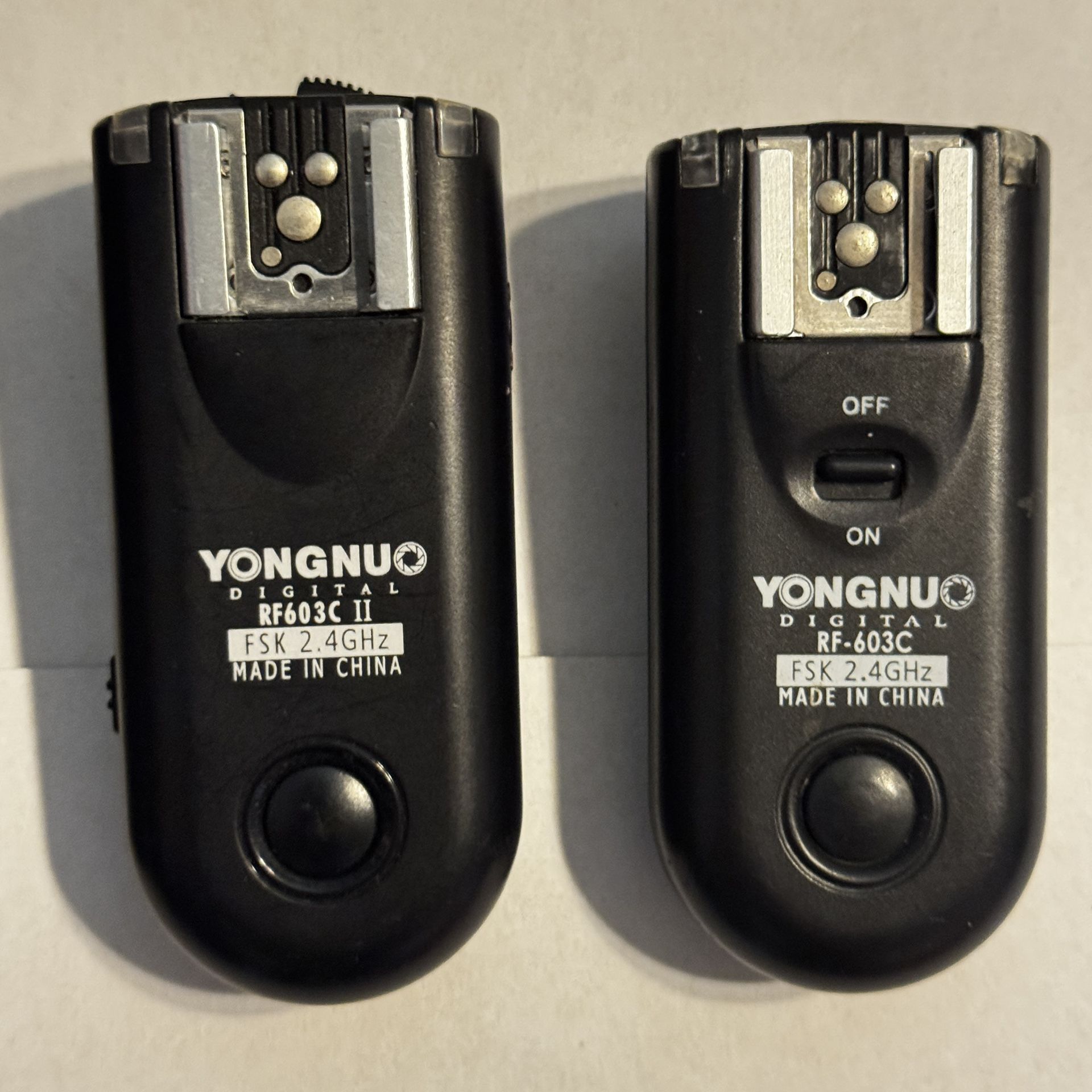 YONGNUO RF603C II/C3 2.4GHz Wireless Flash Trigger Remote System Kit for Canon
