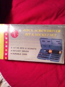 41 Pieces Screwdriver Bit And Socket Set