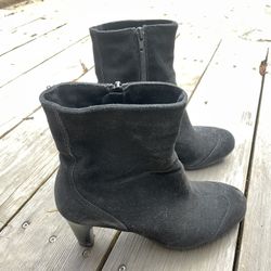Black Suede Bootie