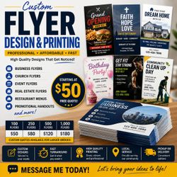 Custom Flyer Design and Printing Service