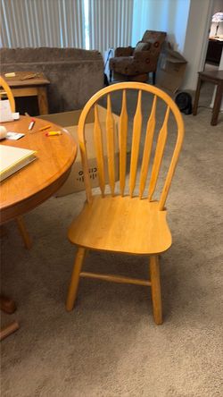 Solid oak dining set