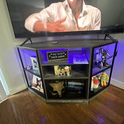 Tv Stand LED Lights Installed 