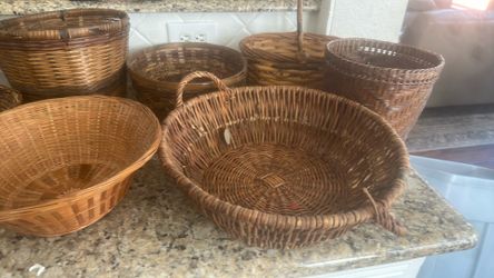 Wicker baskets $7 each