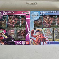 One Piece Illustration box Vol. 3 & 4 Sealed