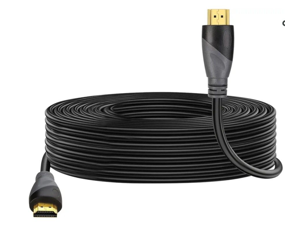 HDTV Cable 30FT High Speed Hdtv Cables 4K 2K 1080P 18Gbps 26AWG HDR/ARC/HDCP 2.2 Compatible with Laptop Monitor PS5 Xbox Switch
100+ bought in past mo
