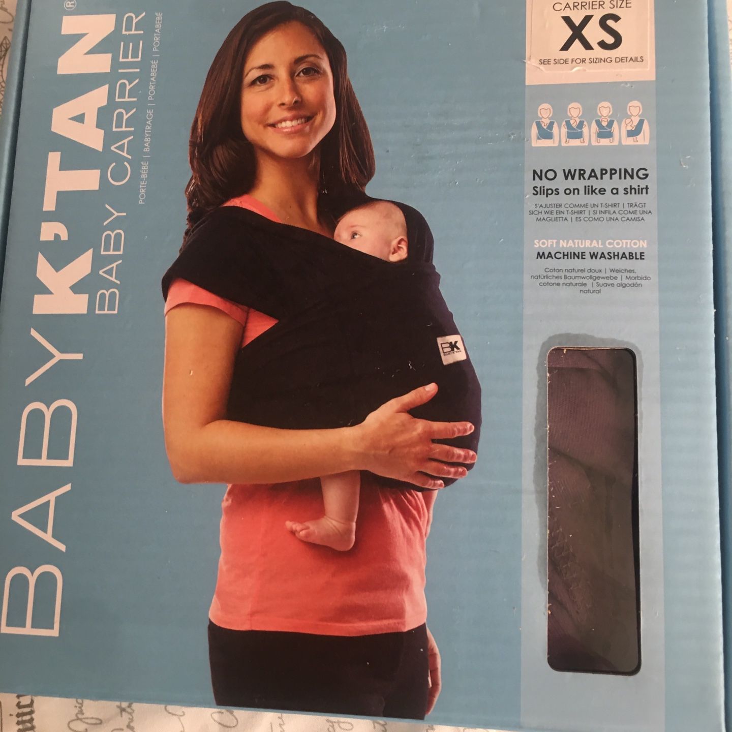 Baby K'tan ORIGINAL Baby Carrier, Eggplant, X-small