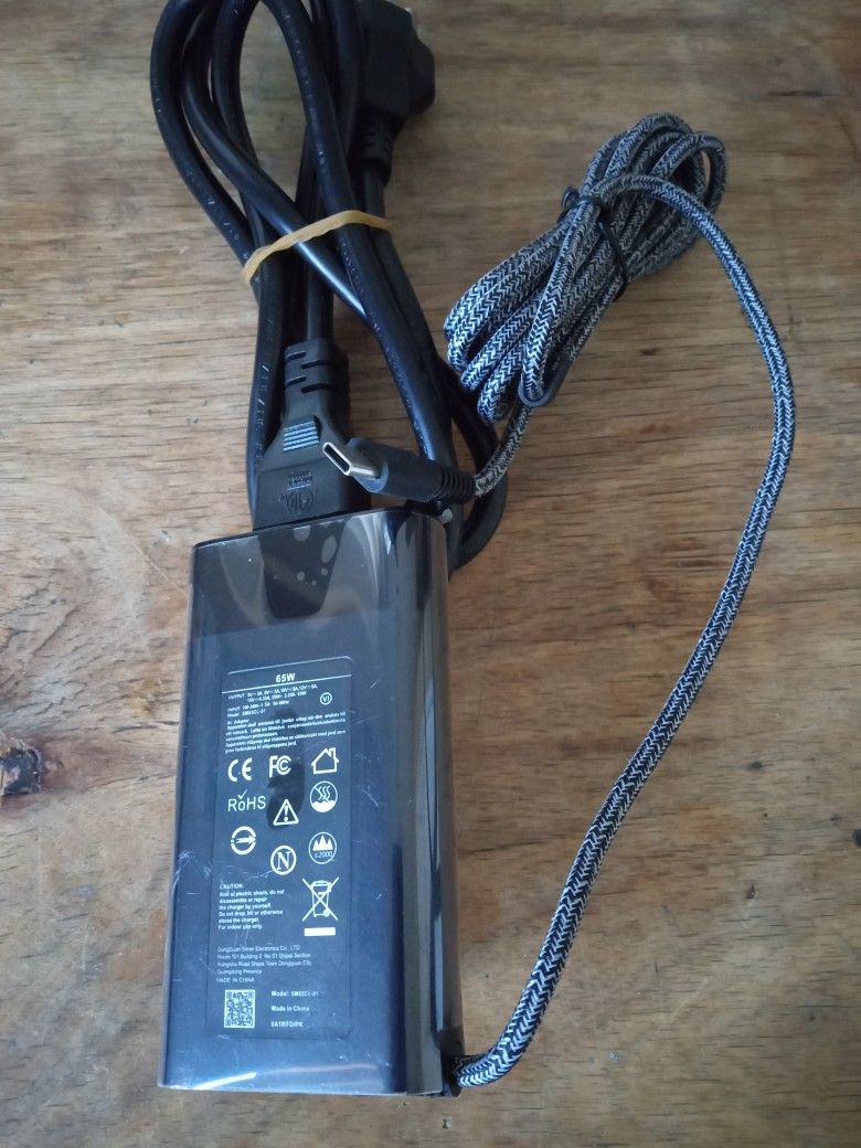 AC ADAPTER POWER CHARGER USB-C 65W COMPATIBLE WITH LAPTOP DELL, HP, LENOVO, SAMSUNG, PHONES, TABLETS, CHROMEBOOK UNIVESAL CHARGER