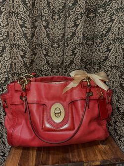 Vintage Coach Peyton Turnlock Purse 