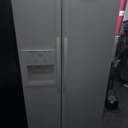 Off-white refrigerator working good