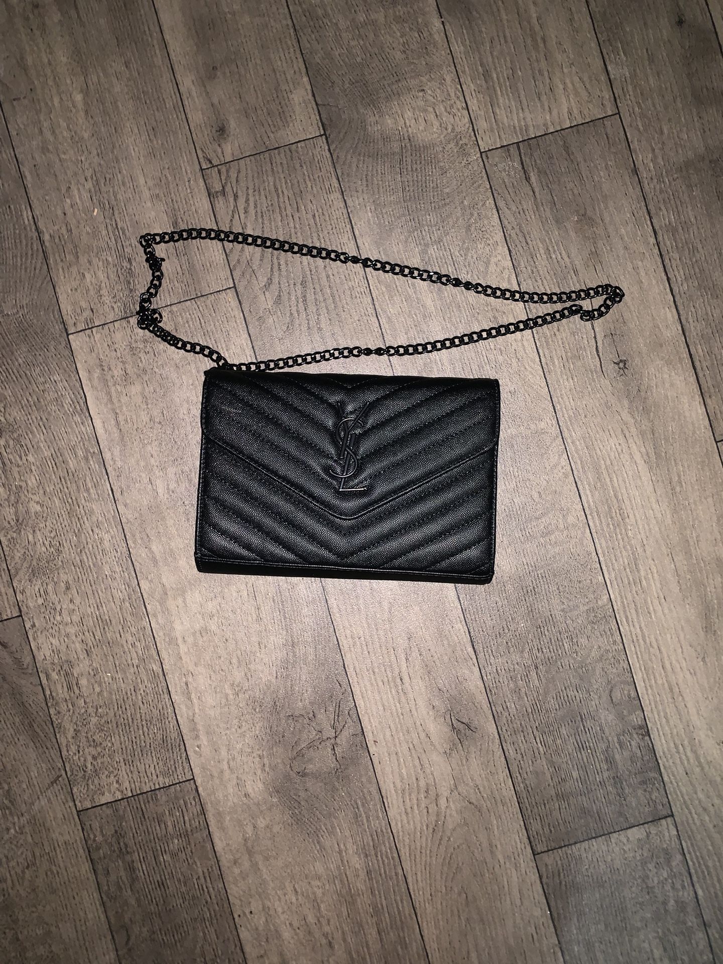 SAINT LAURENT Classic Cassandre Chain Wallet