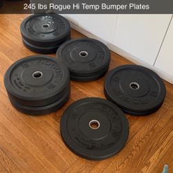 Rogue Hi Temp Bumper Plates 245lbs