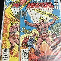 Masters Of The Universe 1-3 / DC Comics 1982 / He-Man / Netflix NEWSSTAND Set