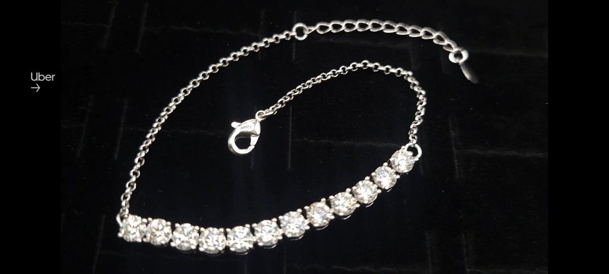 3.6ct Moissanite Bracelet Lab Grown Gem